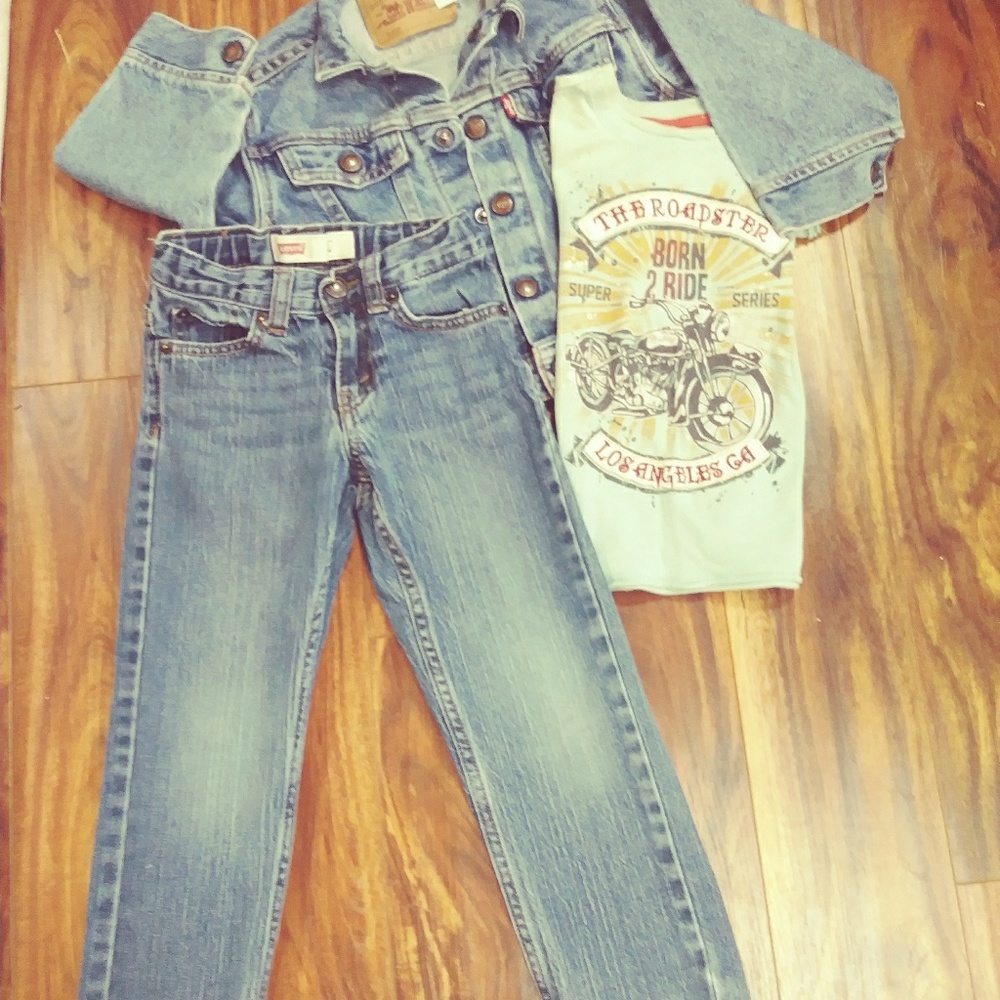 VTG Boys Levi Jacket W/Levi Jeans, Amy Coe 👕